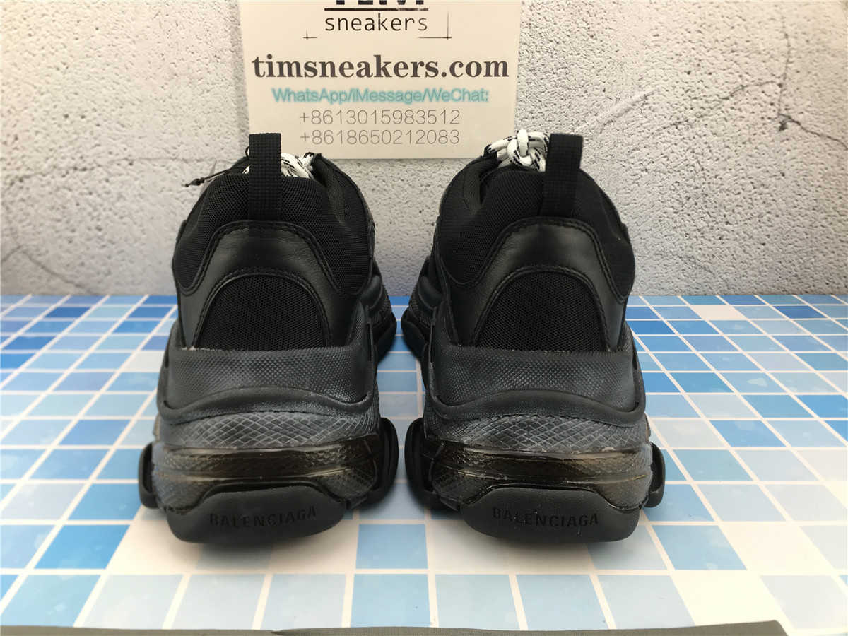 G5 Batch Balenciaga Triple S Black Clear Sole